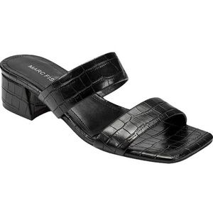 Marc Fisher Black Block Heel Sandals! Size 8.5.